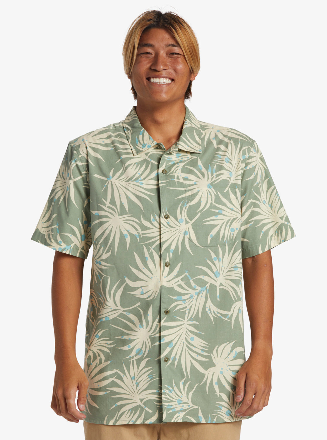 Quiksilver Beach Club Casual Shirt in Sea Spray