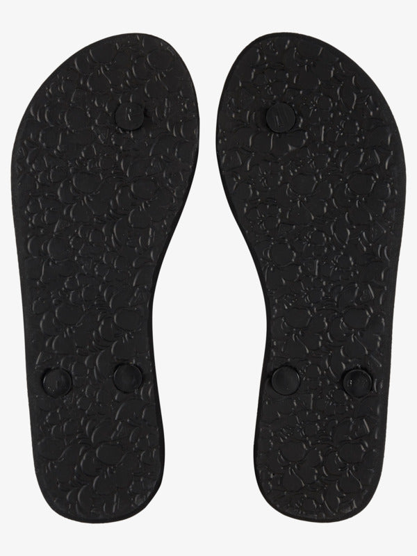 Roxy Sandy Flip Flops in Black Multi