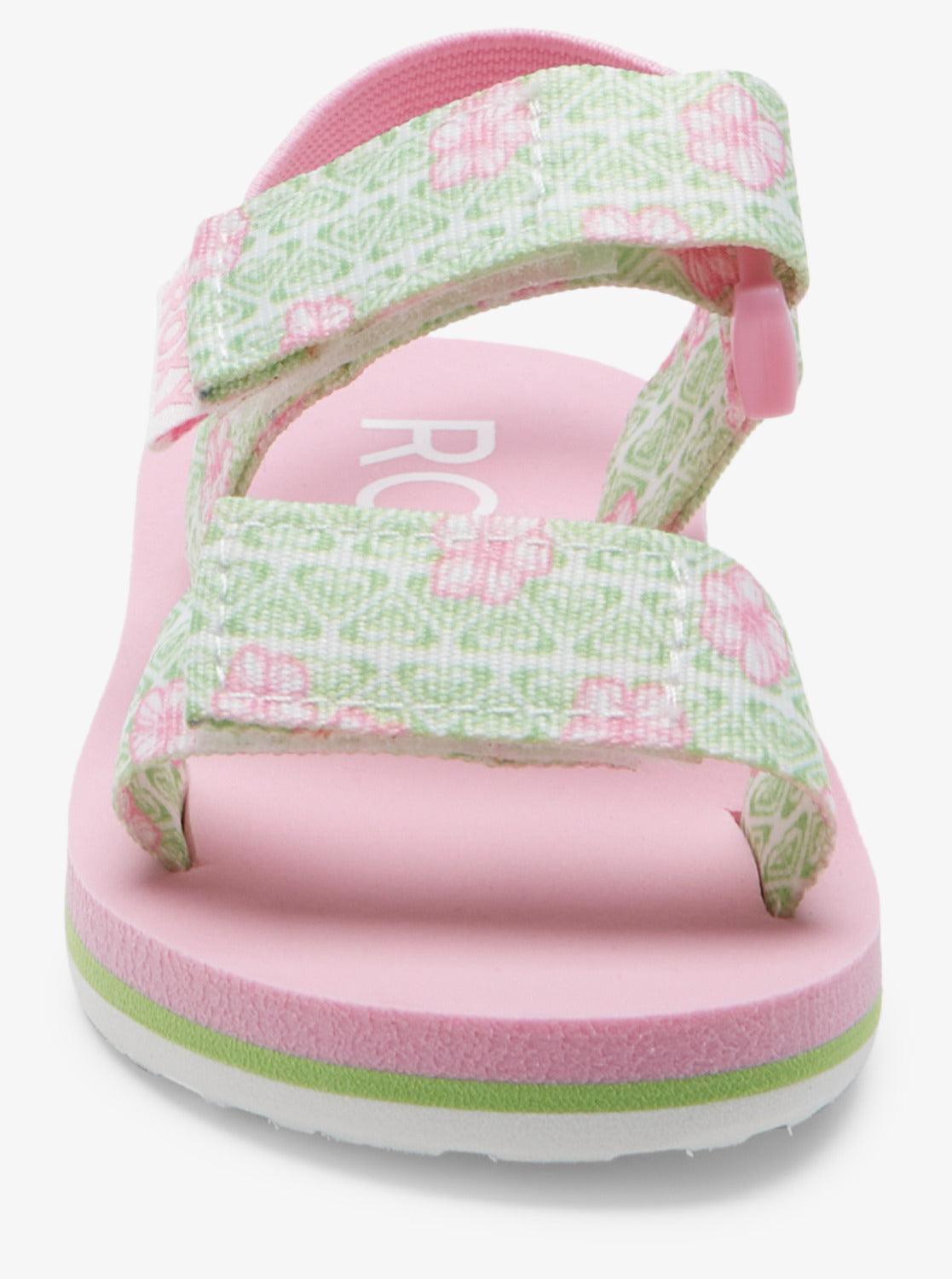 Roxy Cage Girls Sandals in Green/Pink