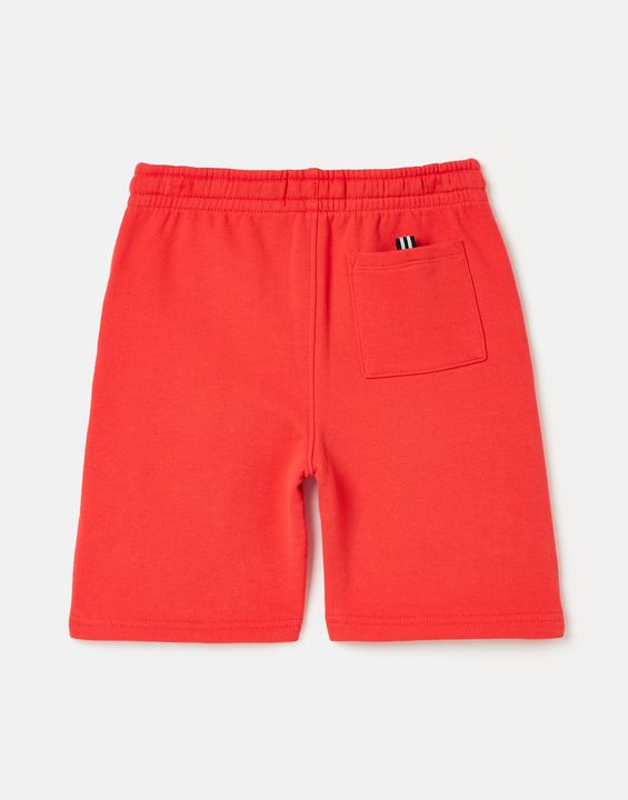 Joules Hapley Jogger Shorts in Red