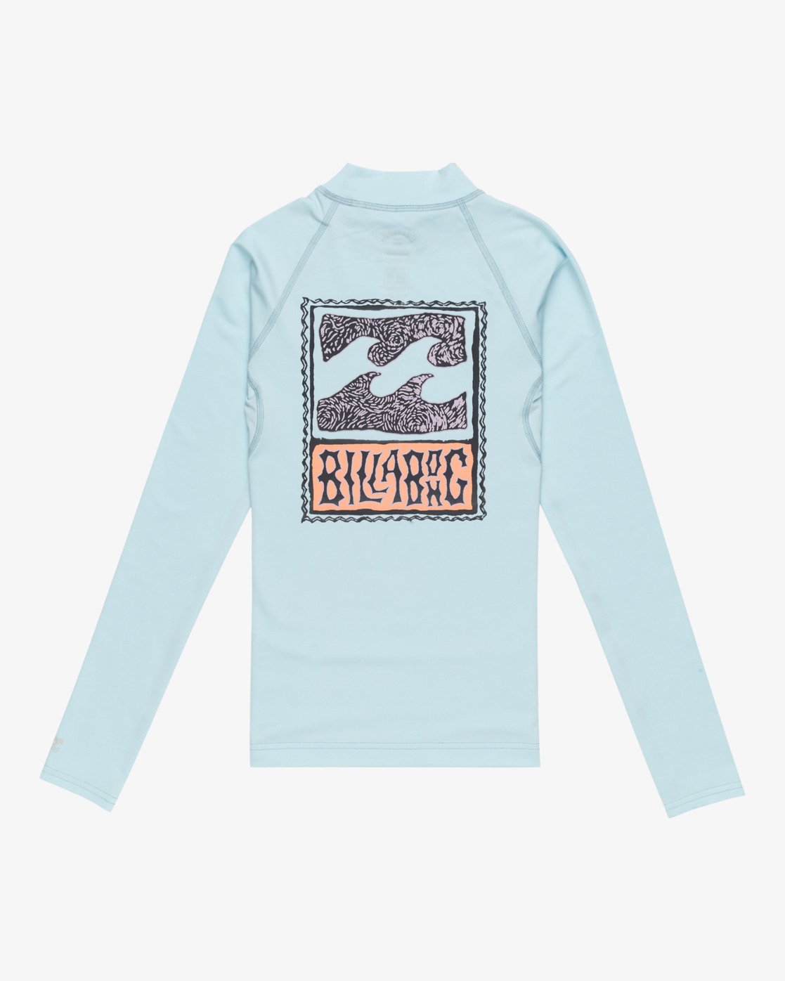 Billabong Double Fun Boys Long Sleeve Rash Vest in Coastal Fun