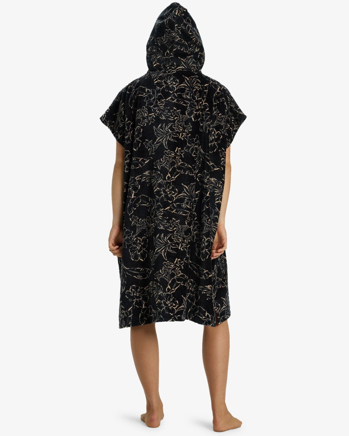 Billabong Womens - Hooded Towel for Women in Black Pebble