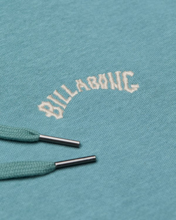 Billabong Arch Zip Through Hoodie in Blue Haze