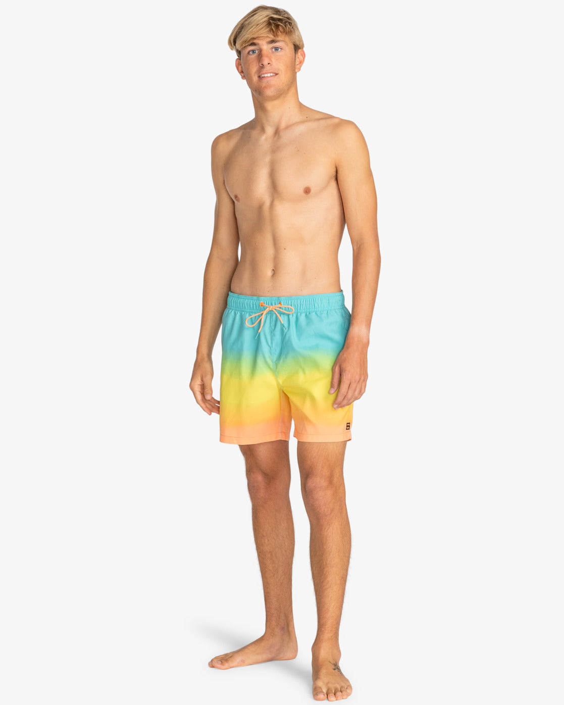 Billabong All Day Fade Layback 16" Swim Shorts in Papaya
