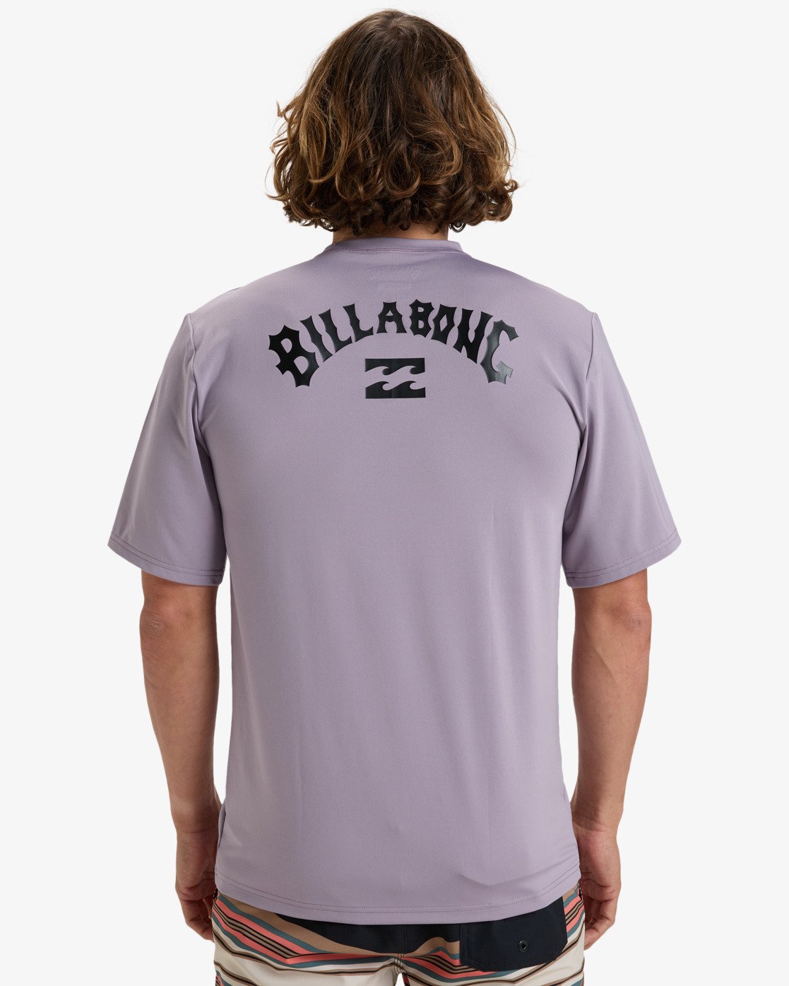 Billabong Arch Wave UPF 50 Rash Vest in Light Purple