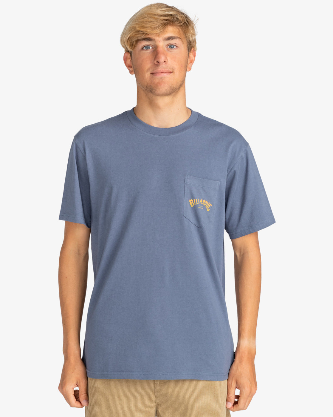 Billabong Stacked Arch T-Shirt in Slate Blue