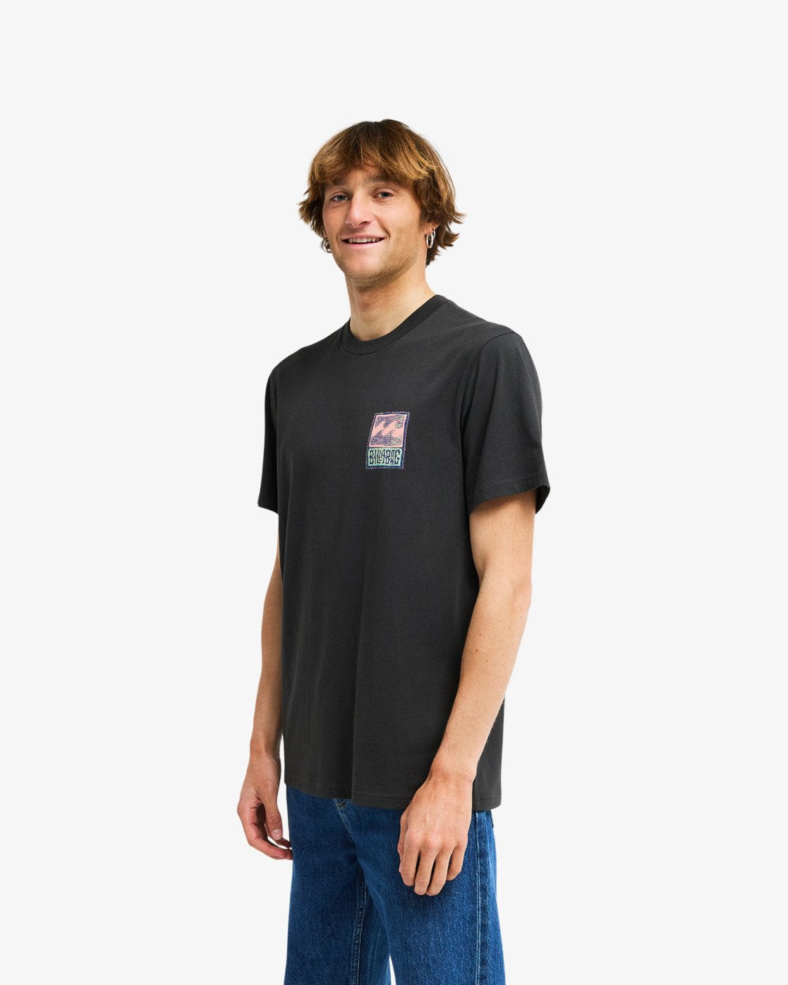 Billabong Stamp Short Sleeved T-Shirt in Washed Black