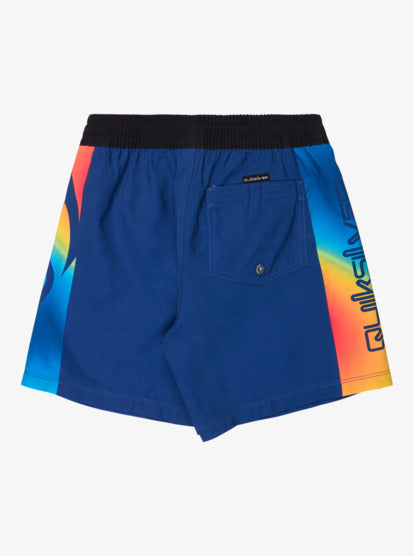 Quiksilver Everyday Holmes Volley 16" Boys Swim Shorts in Monaco Blue Holmes