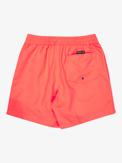 Quiksilver Everyday Volley 14" Boys Swim Shorts in Bright Pink