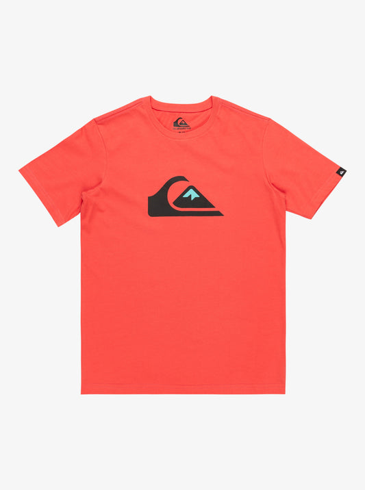 Quiksilver Comp Logo Boys T-Shirt in Cayenne