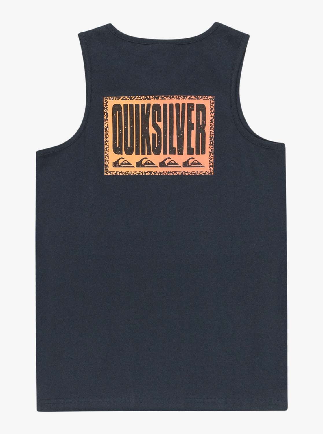 Quiksilver Long Fade Boys Vest Top in Dark Navy