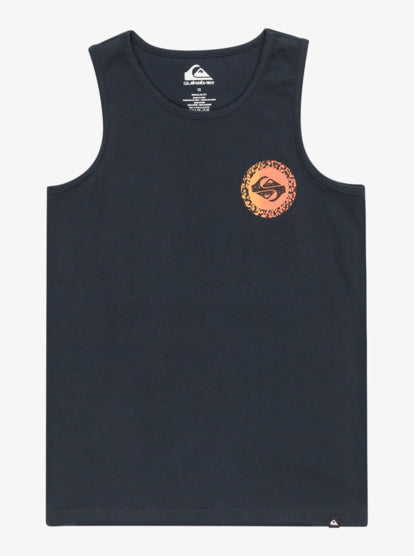 Quiksilver Long Fade Boys Vest Top in Dark Navy