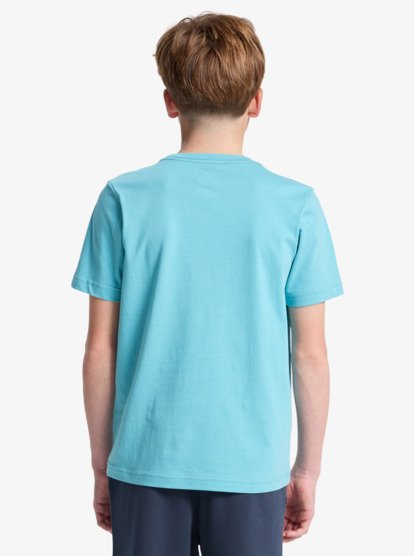 Quiksilver EV Comp Logo Boys T-Shirt in Aqua