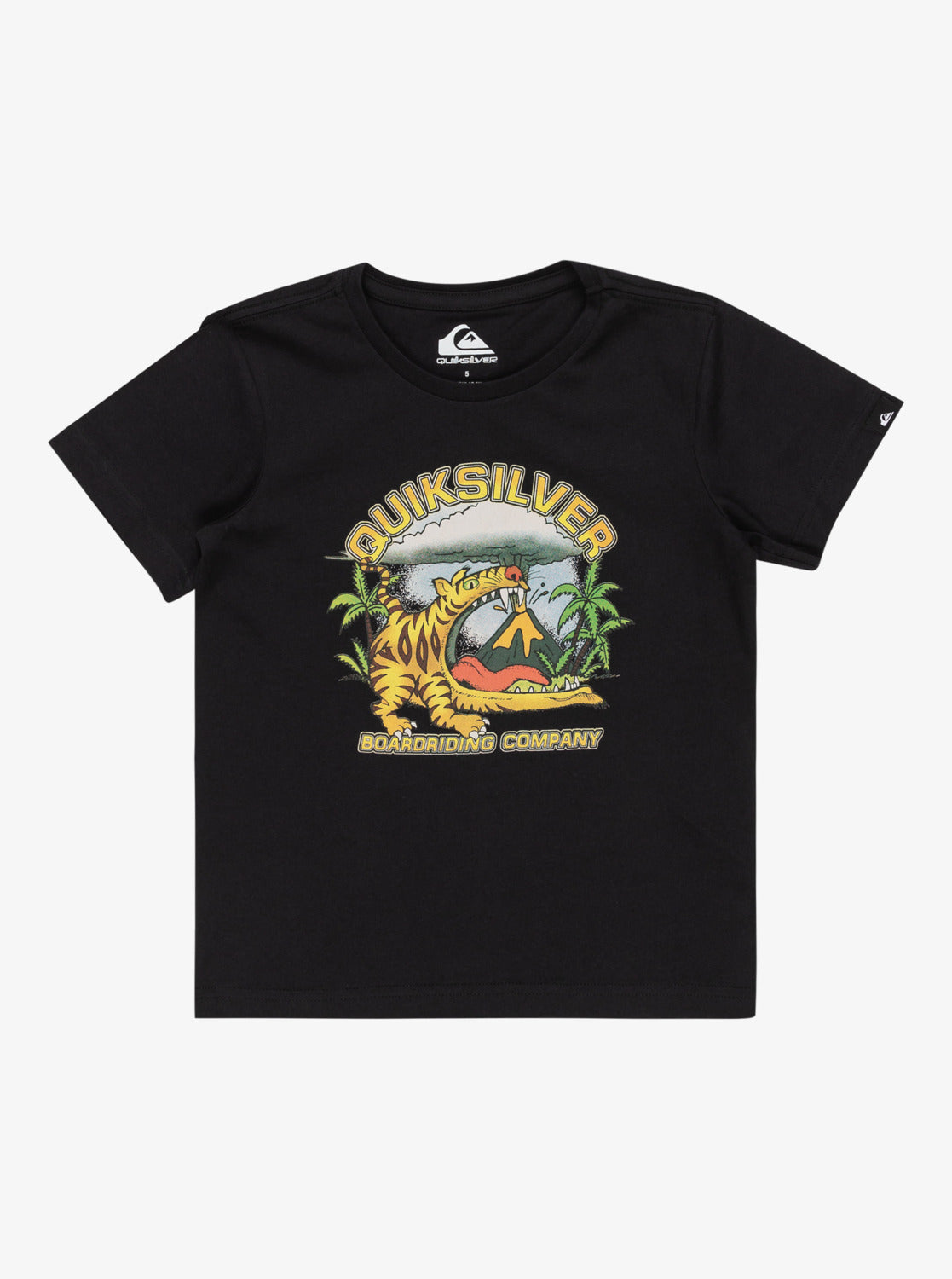 Quiksilver Barking Tiger Boys T-Shirt in Black