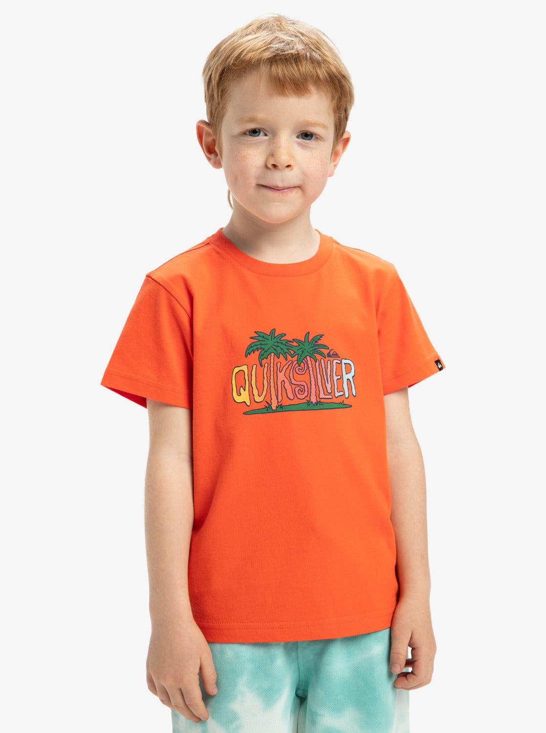 Quiksilver Sunny Palms Boys T-Shirt in Tigerlily