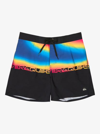 Quiksilver Everyday 16" Swim Shorts in Black Wordblock