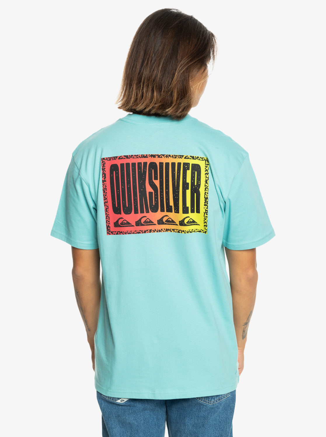 Quiksilver Long Fade - T-Shirt for Men in Marine Blue