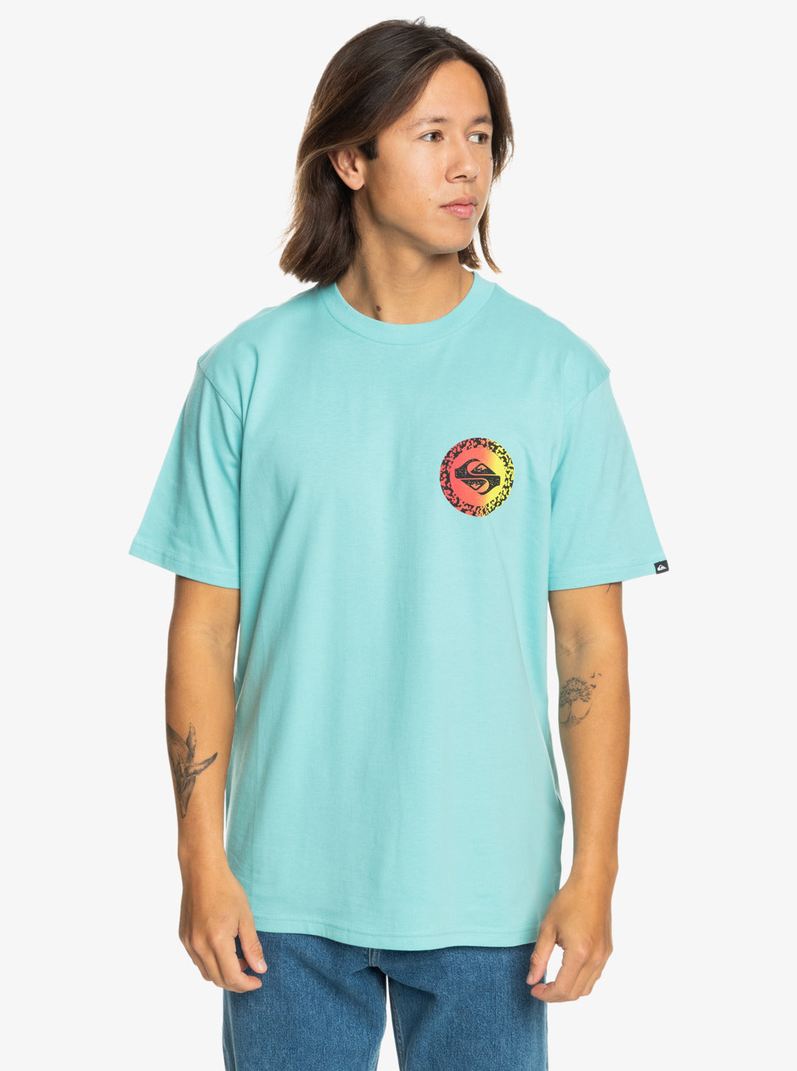 Quiksilver Long Fade - T-Shirt for Men in Marine Blue