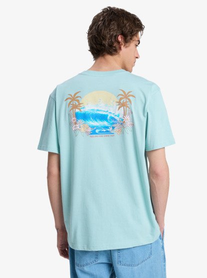 Quiksilver EV Barrel Paradise T-Shirt in Blue Haze