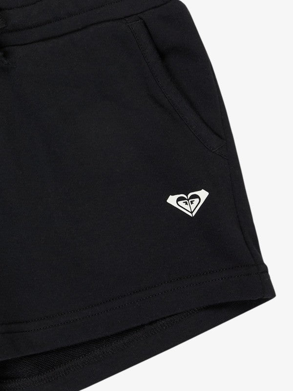 Roxy Surf Feeling Girls Terry Sweat Shorts in Anthracite