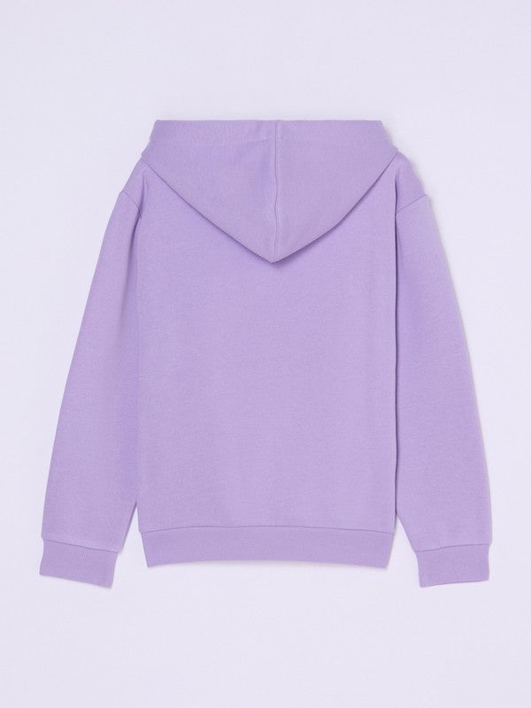 Roxy Surf Feeling Brushed Girls Purple Hoodie