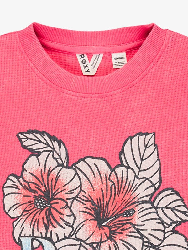 Roxy Eastside Midweight Girls Jumper in Sangria Sunset