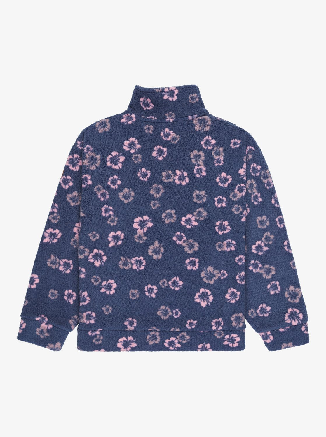 Roxy Calling All Mys Girls Half Zip Fleece in Vintage Indigo