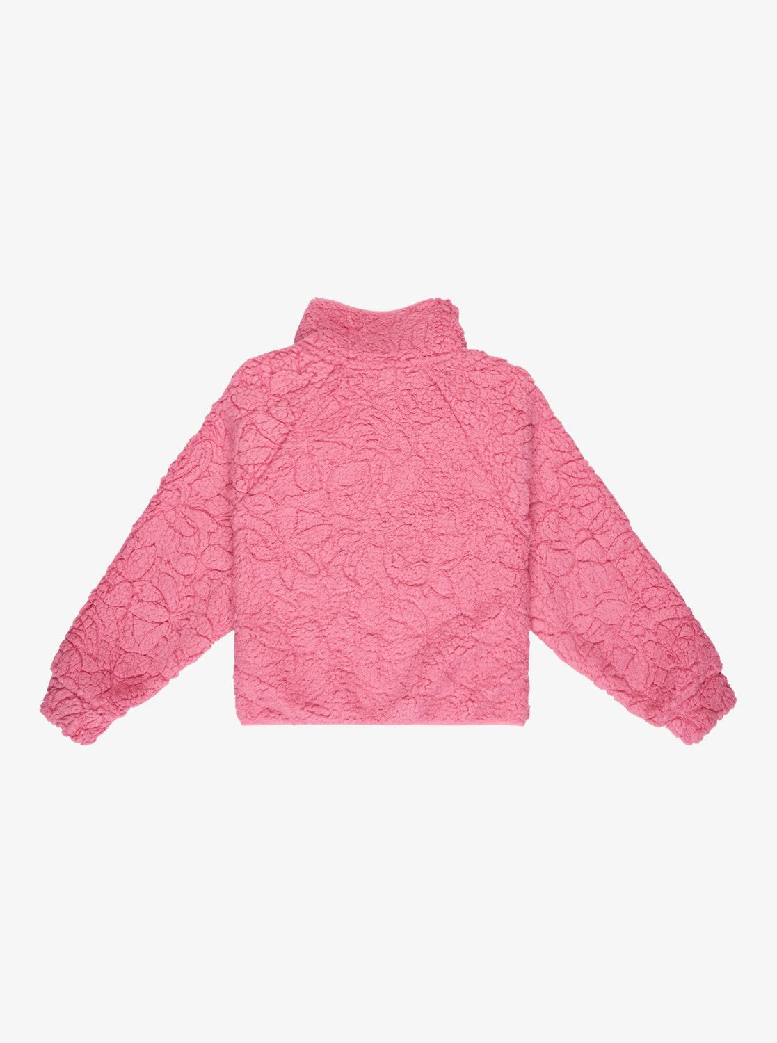 Roxy Blurry Cloud Girls Full Zip Fleece in Pink Cosmos