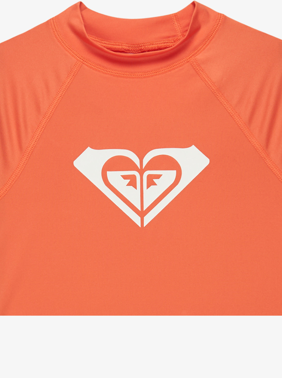 Roxy Whole Hearted Girld Short Sleeve Rash Vest in Emberglow