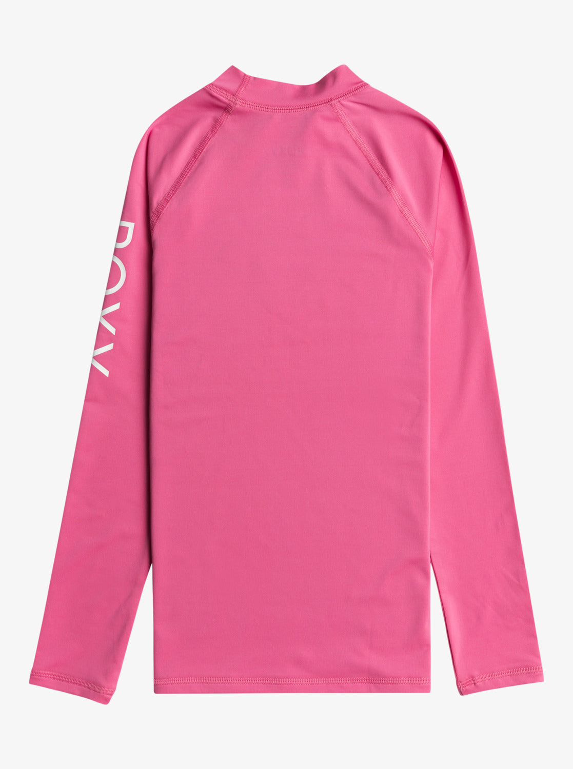 Roxy Whole Hearted Girls Long Sleeve UPF 50 Rash Vest in Shocking Pink