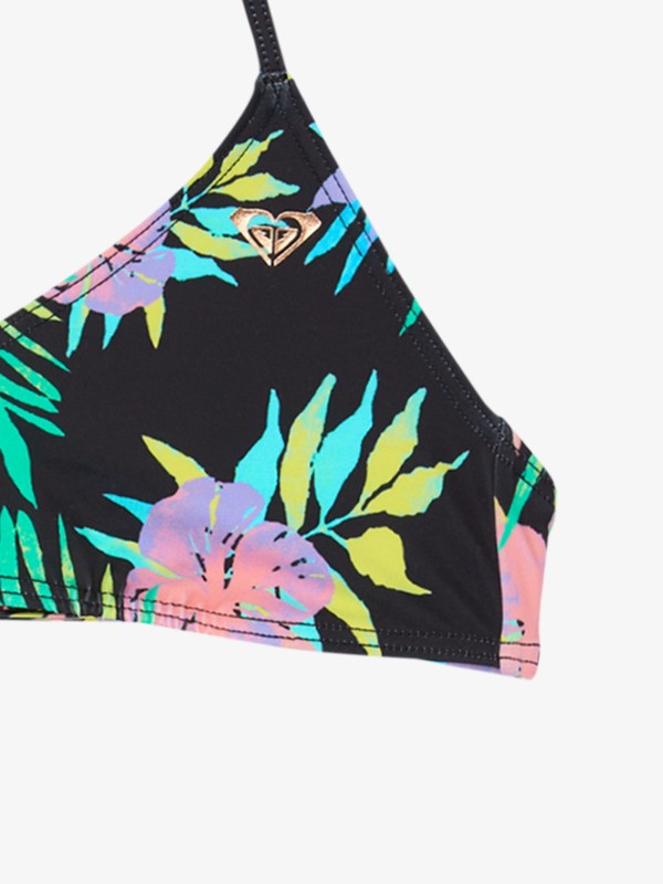 Roxy Active Girls Bralette Bikini in Anthracite Aquarella