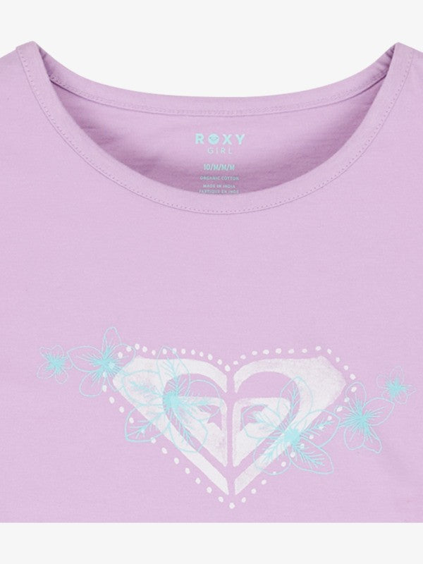 Roxy Lily Regular Night Girls T-Shirt in Crocus Petal