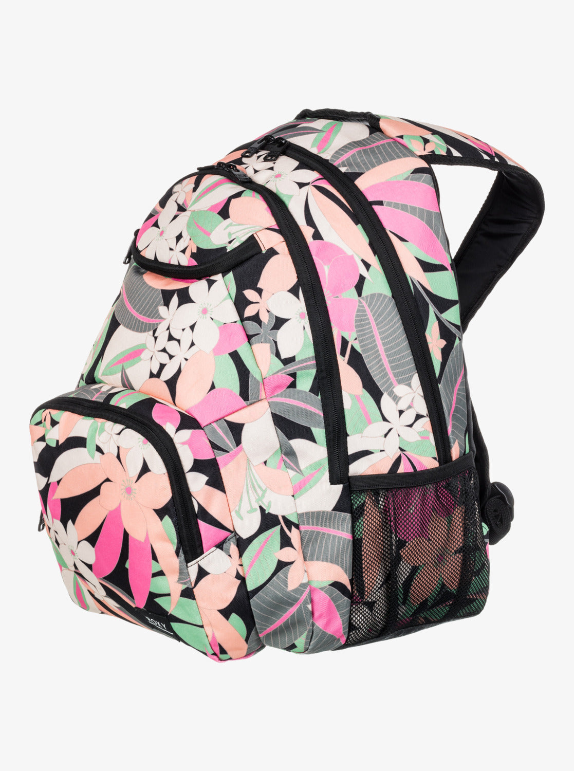 Roxy Shadow Swell 24L Medium Backpack in Anthracite Palm Song