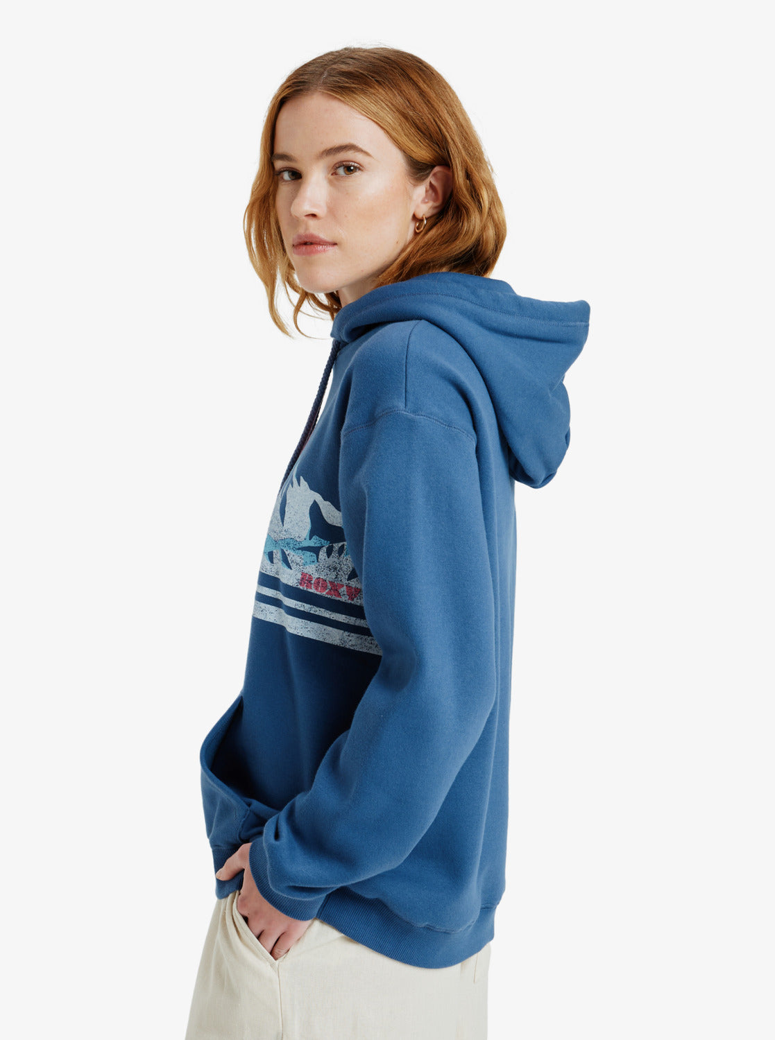 Roxy Surf Stoked Brushed Vt - Hoodie for Women in Indigo