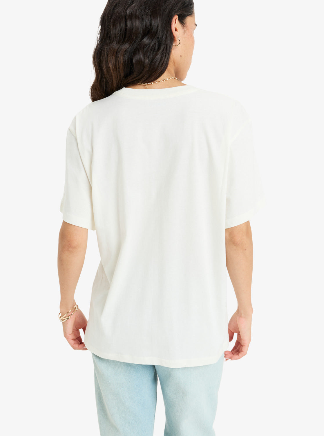 Roxy Hangloose The Sky Loose Fit T-Shirt in Egret