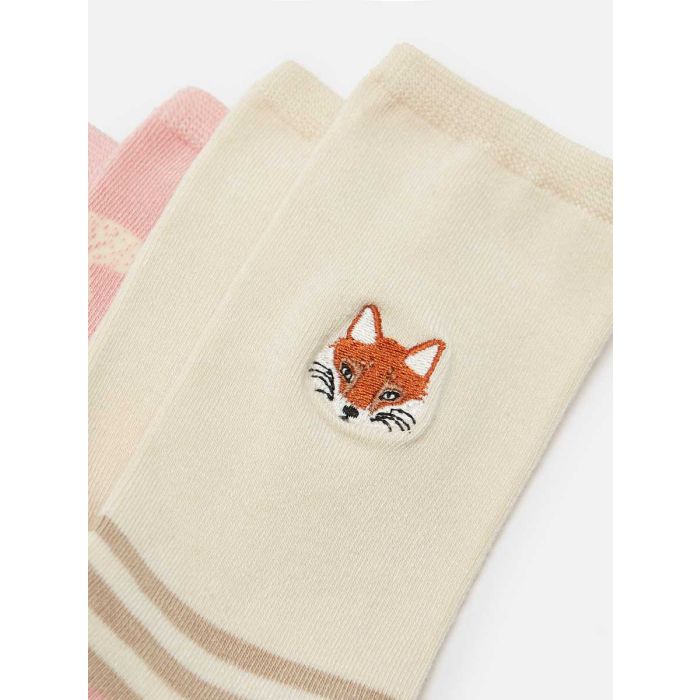 Joules Everyday Socks in Cream Fox