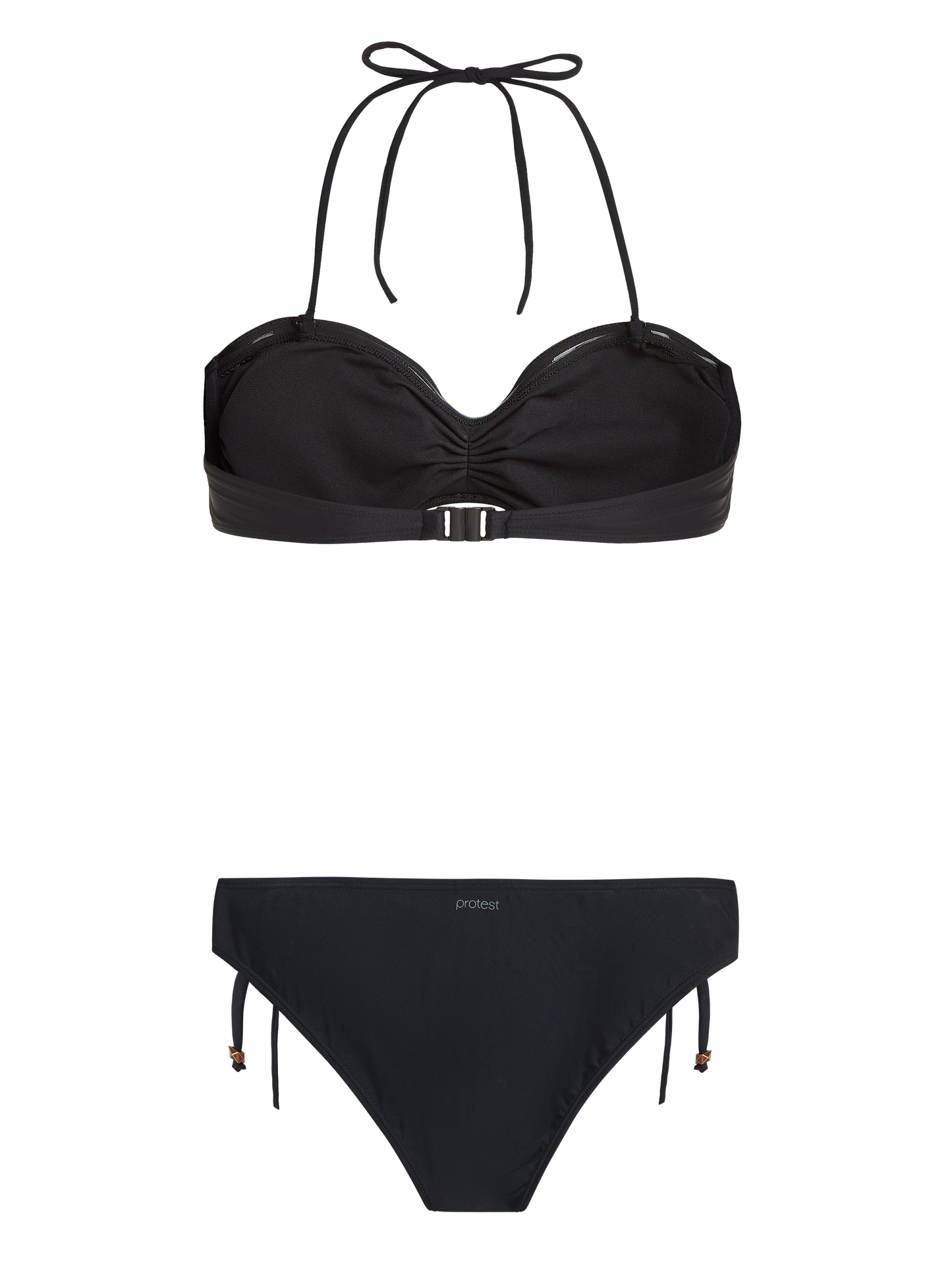 Protest Soleman Bandeau Bikini in True Black