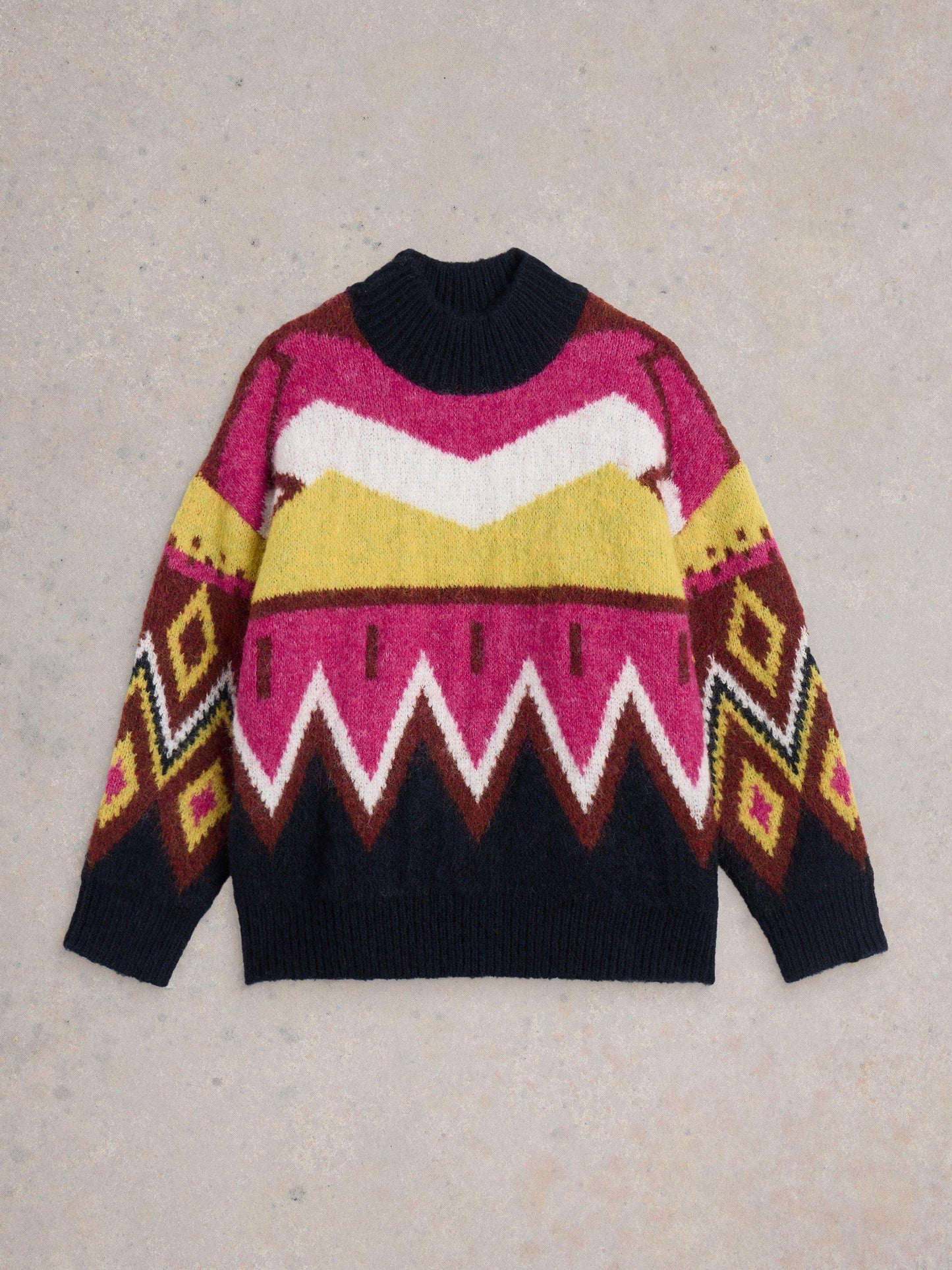 White Stuff Alice Abstract Jumper