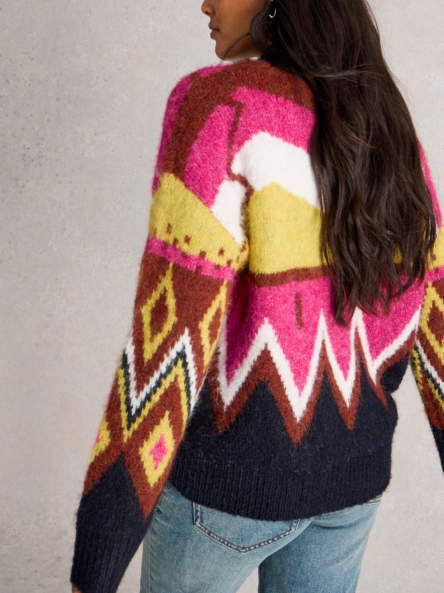 White Stuff Alice Abstract Jumper