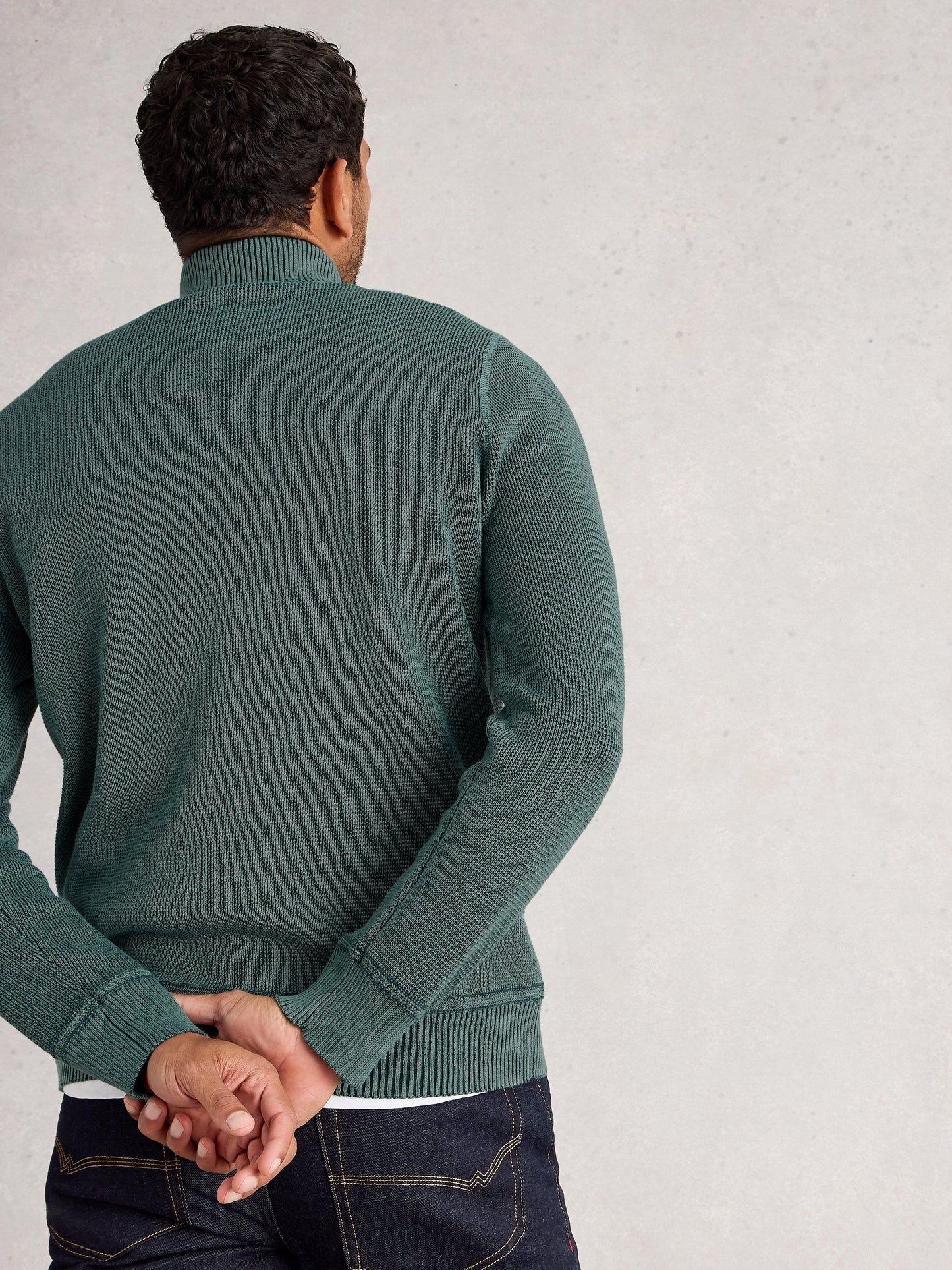 White Stuff Attadale Jumper in Dark Green