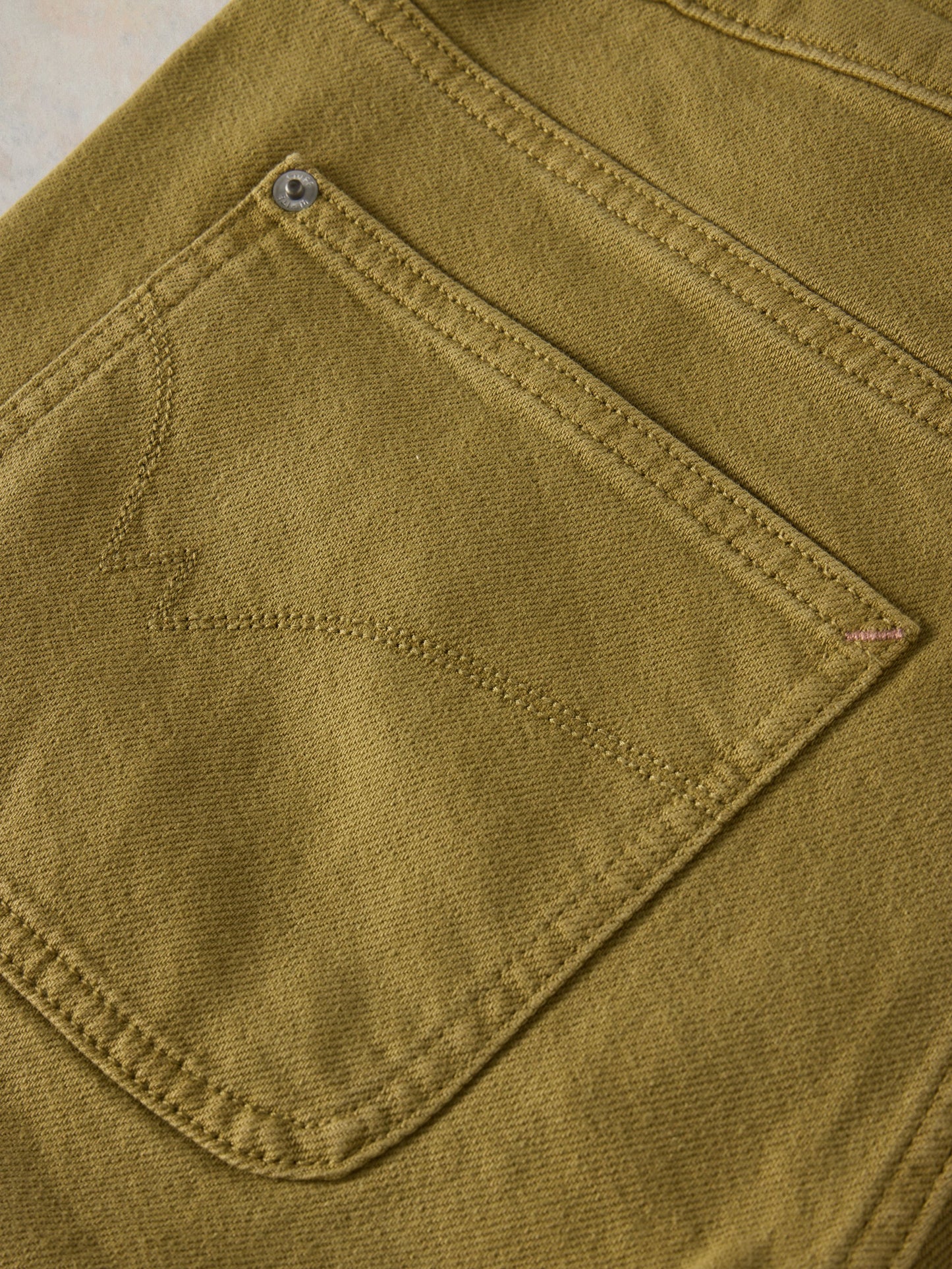 White Stuff Tia Wide Leg Crop Jean in Khaki Green