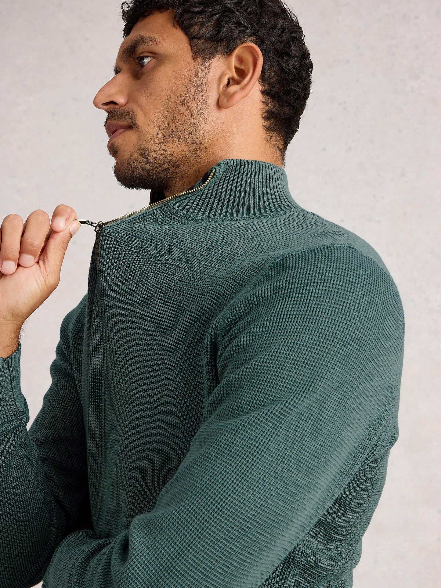 White Stuff Attadale Jumper in Dark Green