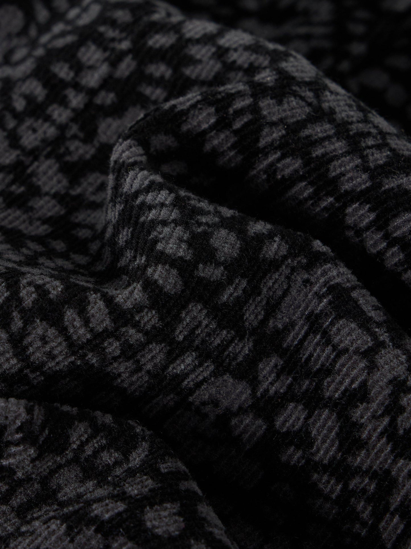 White Stuff Melody Organic Cord Skirt in Black Print