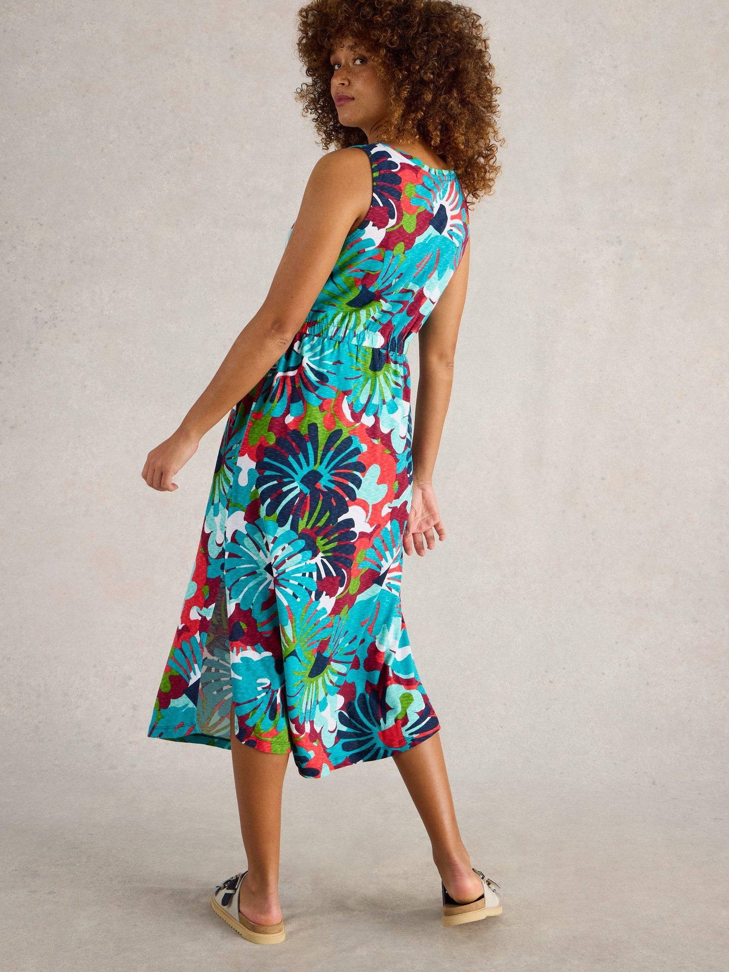 White Stuff Heidi Dress in Navy Multi