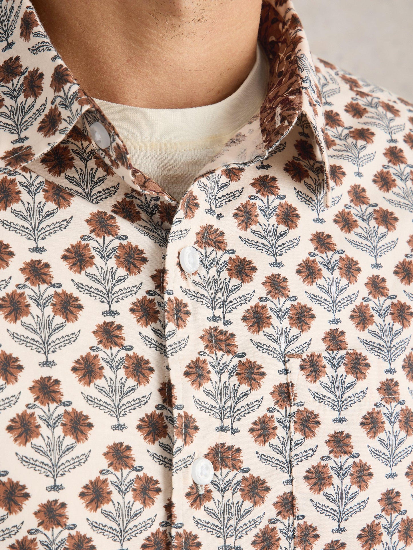 White Stuff Large Dandelion Printed Shirt