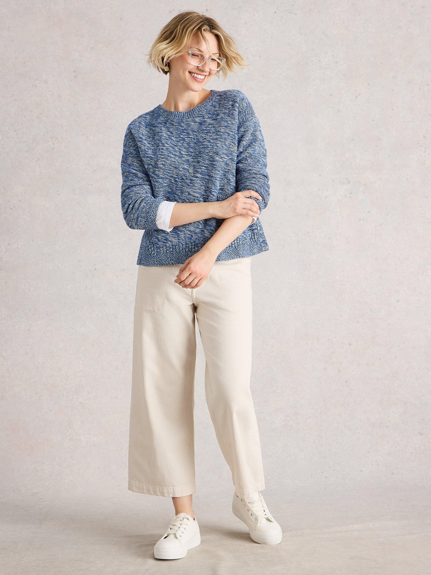 White Stuff Victoria Jumper in Blue