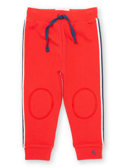 Kite Side Stripe Joggers in Red
