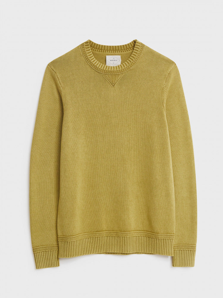 White Stuff Cliffton Crew Sweat in Mid Yellow