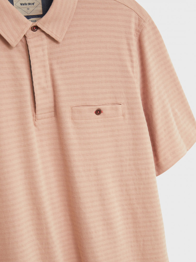 White Stuff Morely Polo Shirt in Dark Pink