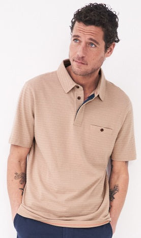 White Stuff Morely Polo Shirt in Dark Pink